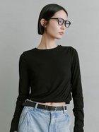 【ミースロエ/MIESROHE】のツイスト長袖トップス BLK[009]|ID: prp329100004528270 ipo3291000000032019962