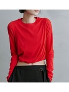 【ミースロエ/MIESROHE】のツイスト長袖トップス RED[046]|ID: prp329100004528270 ipo3291000000032019963