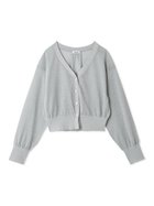 【フレイ アイディー/FRAY I.D】のLUNARシアーラメVネックカーディガン GRY[006]|ID: prp329100004528275 ipo3291000000032019985