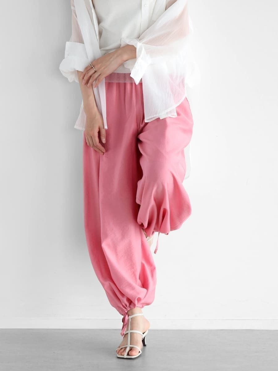 【ヴァン/Vin】の2wayセルロースワイドパンツ インテリア・キッズ・メンズ・レディースファッション・服の通販 founy(ファニー) 　ファッション　Fashion　レディースファッション　WOMEN　パンツ　Pants　サマー　Summer　ジャケット　Jacket　リラックス　Relax　ワイド　Wide　ビジネス 仕事 通勤　Business　ピンク|ID: prp329100004528278 ipo3291000000032019999