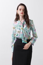 【ピンキーアンドダイアン/Pinky&Dianne】のフラワープリントボウブラウス 人気、トレンドファッション・服の通販 founy(ファニー) ファッション Fashion レディースファッション WOMEN トップス・カットソー Tops/Tshirt シャツ/ブラウス Shirts/Blouses 花柄・フラワープリント・モチーフ Flower Patterns カフス Cuffs スタンダード Standard ストレッチ Stretch フラワー Flower プリント Print エレガント 上品 Elegant 春 Spring 無地 Plain Color thumbnail ミント系1|ID: prp329100004528286 ipo3291000000032020038