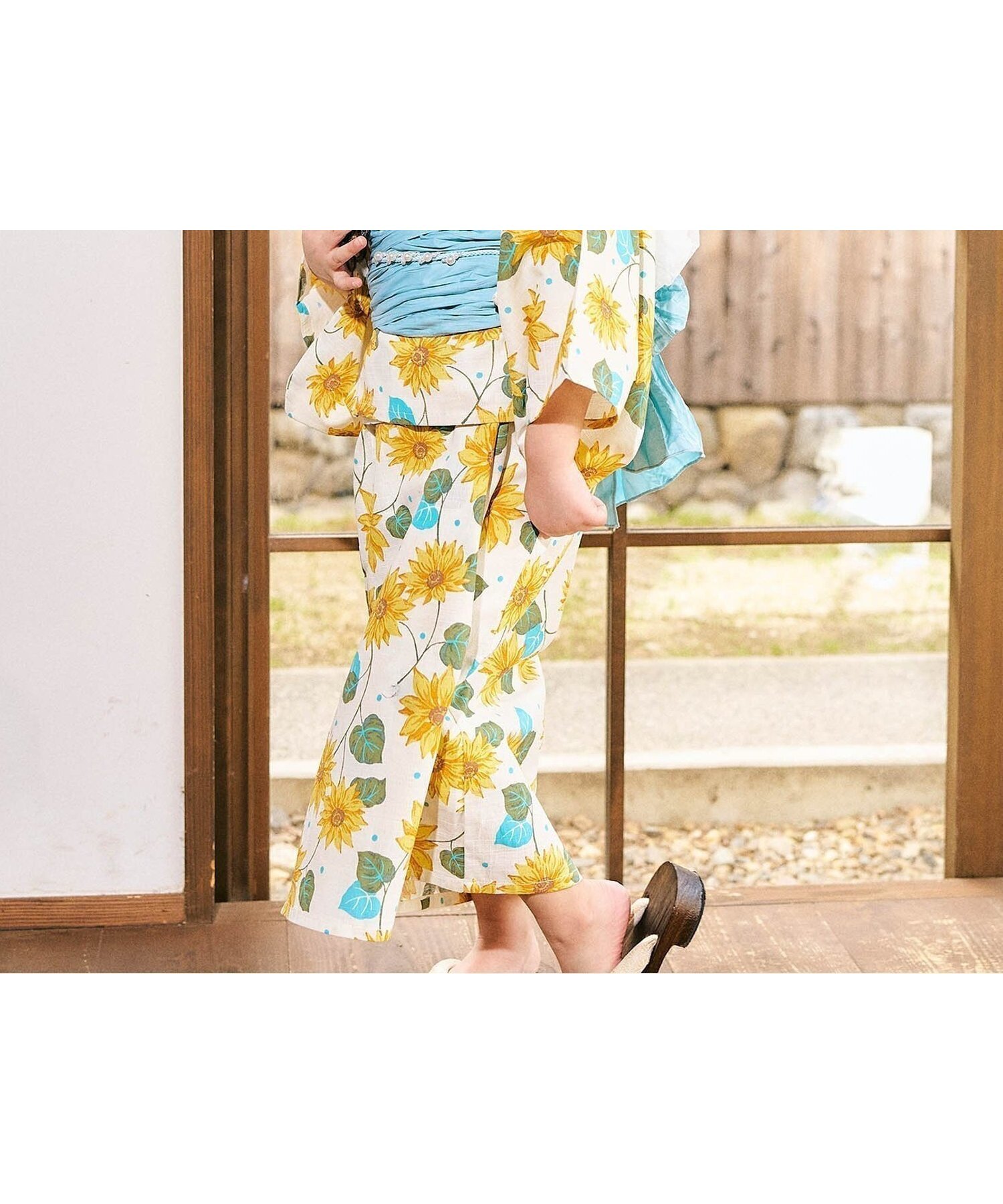 【その他のブランド/Other】の【リンク】アプレのはんなり浴衣 インテリア・キッズ・メンズ・レディースファッション・服の通販 founy(ファニー) 　ファッション　Fashion　キッズファッション　Fashion for Kids　コレクション　Collection, Seasonal Line　サマー　Summer, Summer Style　シフォン　Chiffon, Lightweight Fabric　トレンド　Trend, Trending Now　ドレス　Dress, One-Piece　人気　Popular, Best Seller　プリント　Print, Printed Pattern　プリーツ　Pleats, Pleated　ラベンダー　Lavender　レース　Lace, Lace Fabric　おすすめ　Recommended / Our Picks　エレガント 上品　Elegant　アイボリー|ID: prp329100004528312 ipo3291000000032203044