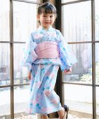 【エフオー オンラインストア/F.O.Online Store / KIDS】の【リンク】アプレのはんなり浴衣 サックス|ID: prp329100004528312 ipo3291000000033462198
