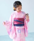 【デビロック/devirock / KIDS】のワンピースにもなる セパレート浴衣 帯2本セット 浴衣 018-打ち上げ花火-ピンク|ID: prp329100004528326 ipo3291000000032080939