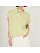 【エミ/emmi】のニットポロトップス 人気、トレンドファッション・服の通販 founy(ファニー) ファッション Fashion レディースファッション Ladies' Fashion Online トップス・カットソー Tops/Tshirt ニット Knit Tops ウォッシャブル Washable ポロシャツ Polo Shirt 夏 Summer thumbnail LIME[022]|ID: prp329100004528327 ipo3291000000032699593