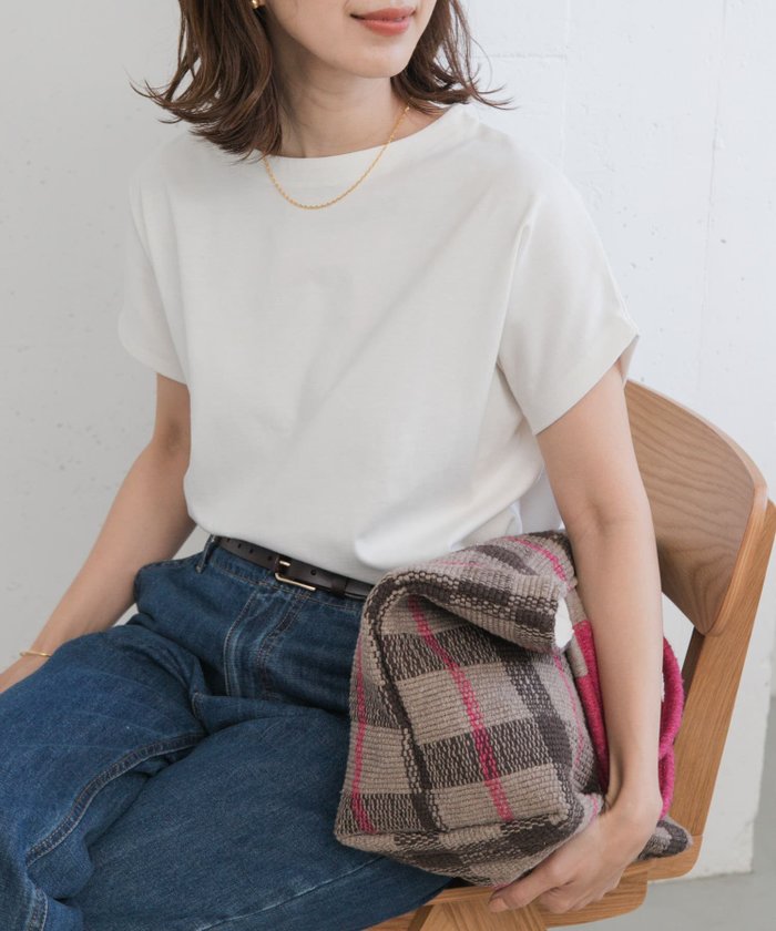 【アーバンリサーチ ドアーズ/URBAN RESEARCH DOORS】のドライコットンボートネックプルオーバー インテリア・キッズ・メンズ・レディースファッション・服の通販 founy(ファニー) https://founy.com/ ファッション Fashion レディースファッション Fashion for Women トップス・カットソー Cut & Sew Tops カジュアルプルオーバー・ニットトップス Pullovers & Knit Tops / Casual Pullovers イエロー Yellow 秋 Autumn カットソー Cut and Sewn Top ストレート Straight, Straight Cut フィット Fit, Slim Fit S/S・春夏 SS, Spring/Summer, Warm Season 夏 Summer エレガント 上品 Elegant 2025年 2025 2025春夏・S/S Spring/Summer 2025 SS25 |ID: prp329100004528342 ipo3291000000032077902