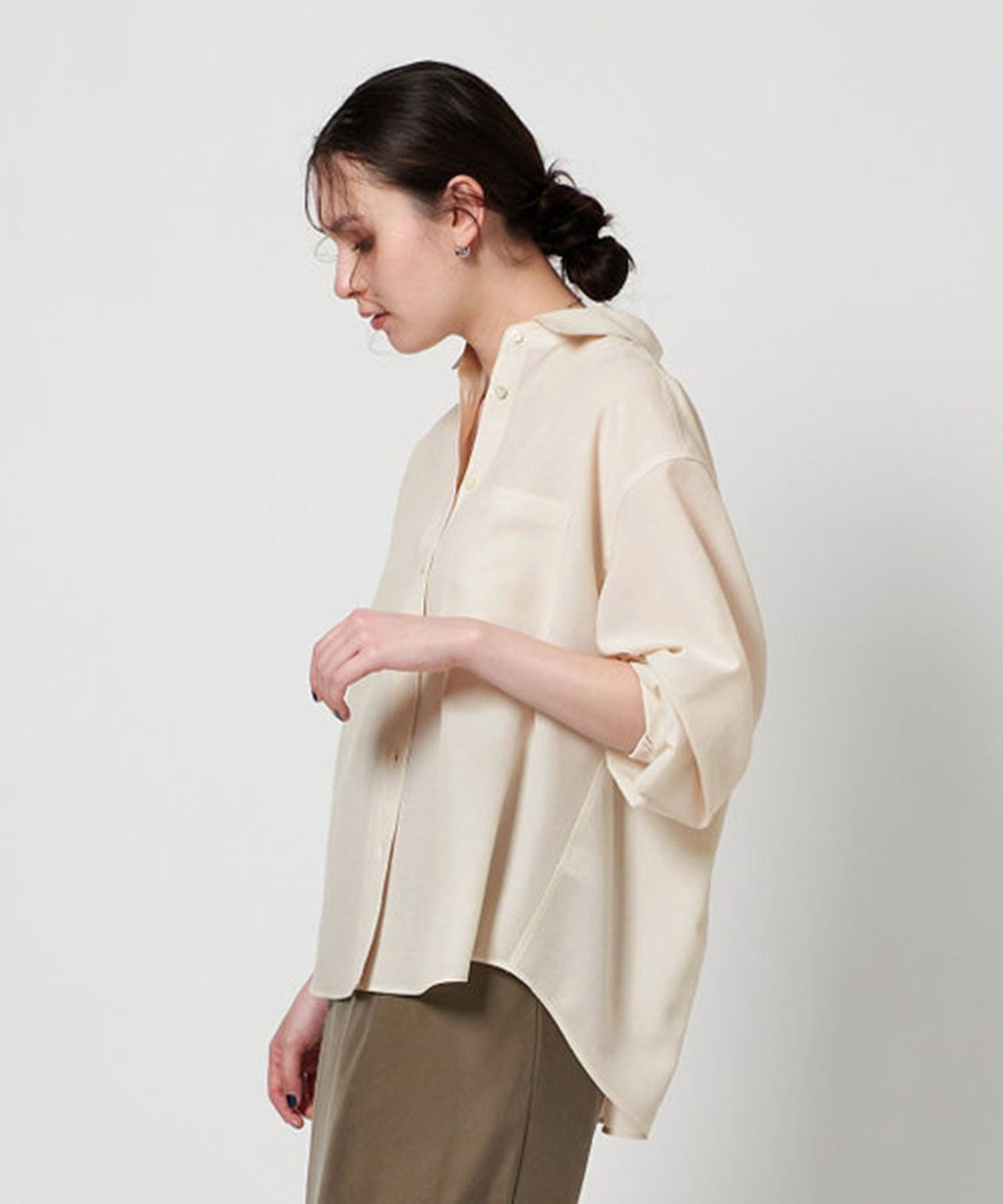 【ビューティ&ユース ユナイテッドアローズ/BEAUTY&YOUTH / UNITED ARROWS】のシアー バックタック シャツ インテリア・キッズ・メンズ・レディースファッション・服の通販 founy(ファニー) 　ファッション　Fashion　レディースファッション　Fashion for Women　トップス・カットソー　Cut & Sew Tops　シャツ・ブラウス・オフィスカジュアル　Elegant Blouses & Button-Ups　バッグ　Bags　インナー　Innerwear　シアー　Sheer, See-Through　スタンダード　Standard, Basic　ヨーク　Yoke, Yoke Design　半袖　Short Sleeve, Half Sleeve　夏　Summer　春　Spring　S/S・春夏　SS, Spring/Summer, Warm Season　羽織　Haori, Light Jacket　NATURAL|ID: prp329100004528356 ipo3291000000033362738