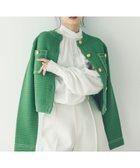 【アニュアンス/anuans】のノーカラーニットジャケット GREEN|ID: prp329100004528370 ipo3291000000034493504