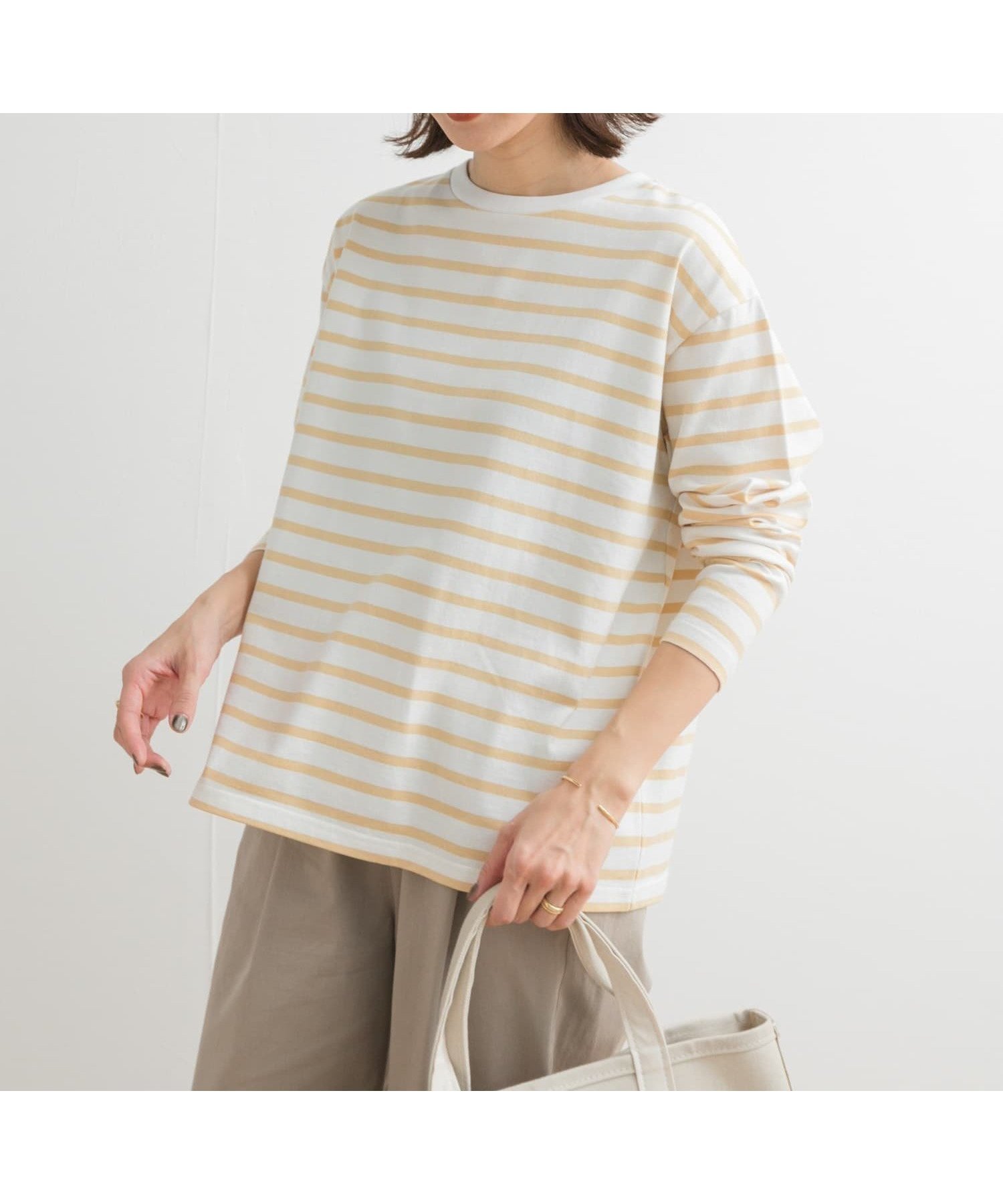 【アーバンリサーチ ドアーズ/URBAN RESEARCH DOORS】のボーダーワイドプルオーバー インテリア・キッズ・メンズ・レディースファッション・服の通販 founy(ファニー) 　ファッション　Fashion　レディースファッション　WOMEN　トップス・カットソー　Tops/Tshirt　プルオーバー　Pullover　2025年　2025　2025春夏・S/S　Ss,Spring/Summer,2025　カットソー　Cut And Sew　カーディガン　Cardigan　ジャケット　Jacket　スマート　Smart　ボーダー　Border　夏　Summer　春　Spring　S/S・春夏　Ss・Spring/Summer　PANNACOTTA|ID: prp329100004528375 ipo3291000000032260946