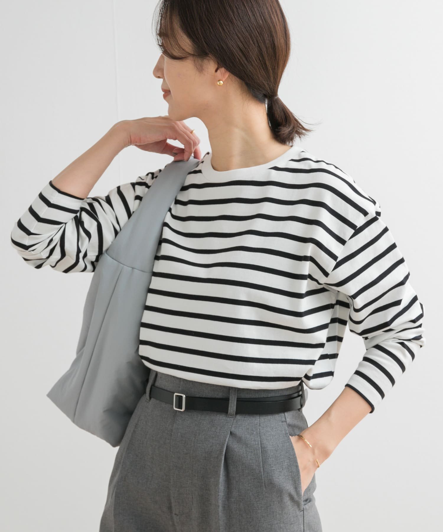 【アーバンリサーチ ドアーズ/URBAN RESEARCH DOORS】のボーダーワイドプルオーバー インテリア・キッズ・メンズ・レディースファッション・服の通販 founy(ファニー) 　ファッション　Fashion　レディースファッション　WOMEN　トップス・カットソー　Tops/Tshirt　プルオーバー　Pullover　2025年　2025　2025春夏・S/S　Ss,Spring/Summer,2025　カットソー　Cut And Sew　カーディガン　Cardigan　ジャケット　Jacket　スマート　Smart　ボーダー　Border　夏　Summer　春　Spring　S/S・春夏　Ss・Spring/Summer　BLACK|ID: prp329100004528375 ipo3291000000032260950
