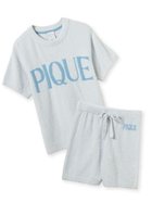 【ジェラート ピケ/gelato pique / KIDS】の【JUNIOR】スムーズィーロゴジャガードプルオーバー ショートパンツセット BLU[086]|ID: prp329100004528382 ipo3291000000032642849