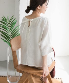 【アーバンリサーチ ドアーズ/URBAN RESEARCH DOORS】のリネン2WAYブラウス 人気、トレンドファッション・服の通販 founy(ファニー) ファッション Fashion レディースファッション WOMEN トップス・カットソー Tops/Tshirt シャツ/ブラウス Shirts/Blouses 2025年 2025 2025春夏・S/S Ss,Spring/Summer,2025 ギャザー Gather シンプル Simple リネン Linen リボン Ribbon 夏 Summer S/S・春夏 Ss・Spring/Summer |ID:prp329100004528383