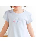 【その他のブランド/Other】の【スララク/防汚加工/オーガニックコットン】ときめき女の子半袖Tシャツ(80~130cm) ブルー×プリンセスドレス刺しゅう|ID: prp329100004528394 ipo3291000000032020484