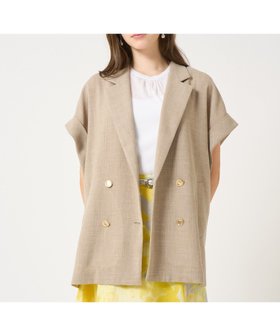 【アナイ/ANAYI】のカラミリネンライクフレンチスリーブ ジャケット 人気、トレンドファッション・服の通販 founy(ファニー) ファッション Fashion レディースファッション Ladies' Fashion Online アウター Coat Outerwear ジャケット Jackets カーディガン Cardigan ジャケット Jacket セットアップ Set Up チュニック Tunic フレンチ French メタル Metal リネン Linen リラックス Relax 夏 Summer S/S・春夏 Ss・Spring/Summer |ID:prp329100004528398