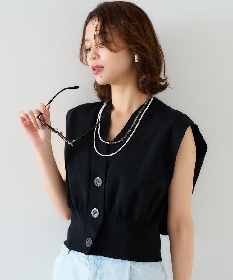 【アンタイトル/UNTITLED】の【セットアップ可能】コンパクトニットベスト 人気、トレンドファッション・服の通販 founy(ファニー) 　ファッション　Fashion　レディースファッション　Ladies' Fashion Online　アウター　Coat Outerwear　トップス・カットソー　Tops/Tshirt　ニット　Knit Tops　ベスト/ジレ　Gilets/Vests　コンパクト　Compact　セットアップ　Set Up　バランス　Balance　ブラウジング　Browsing　ベスト　Vest　ペンシル　Pencil　 other-1|ID: prp329100004528400 ipo3291000000032622185