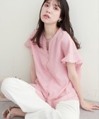 【ナチュラルクチュール/natural couture】の麻調合繊フリル袖ブラウス 人気、トレンドファッション・服の通販 founy(ファニー) ファッション Fashion レディースファッション WOMEN トップス・カットソー Tops/Tshirt シャツ/ブラウス Shirts/Blouses ボリュームスリーブ / フリル袖 Volume Sleeve 2025年 2025 2025春夏・S/S Ss,Spring/Summer,2025 インナー Inner キャミワンピース Cami Dress シルバー Silver スキッパー Skipper ダウン Down デニム Denim フェミニン Feminine フリル Frills ポケット Pocket エレガント 上品 Elegant 夏 Summer thumbnail ピンク|ID: prp329100004528401 ipo3291000000032215843