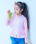 【デビロック/devirock / KIDS】のUVカット 裾フリル 長袖ジップラッシュガード 長袖ラッシュガード 水着 25SS 人気、トレンドファッション・服の通販 founy(ファニー) ファッション Fashion キッズファッション KIDS ストレッチ Stretch 長袖 Long Sleeve フィット Fit フリル Frills プリント Print 水着 Swimsuit おすすめ Recommend 夏 Summer 2025年 2025 2025春夏・S/S Ss,Spring/Summer,2025 thumbnail 010-タイダイ-ピンク|ID: prp329100004528402 ipo3291000000032020531