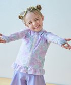 【デビロック/devirock / KIDS】のUVカット 裾フリル 長袖ジップラッシュガード 長袖ラッシュガード 水着 25SS 人気、トレンドファッション・服の通販 founy(ファニー) ファッション Fashion キッズファッション KIDS ストレッチ Stretch 長袖 Long Sleeve フィット Fit フリル Frills プリント Print 水着 Swimsuit おすすめ Recommend 夏 Summer 2025年 2025 2025春夏・S/S Ss,Spring/Summer,2025 thumbnail 012-シェル-パープル|ID: prp329100004528402 ipo3291000000032020533