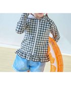【デビロック/devirock / KIDS】のUVカット 裾フリル 長袖ジップラッシュガード 長袖ラッシュガード 水着 25SS 人気、トレンドファッション・服の通販 founy(ファニー) ファッション Fashion キッズファッション KIDS ストレッチ Stretch 長袖 Long Sleeve フィット Fit フリル Frills プリント Print 水着 Swimsuit おすすめ Recommend 夏 Summer 2025年 2025 2025春夏・S/S Ss,Spring/Summer,2025 thumbnail 013-ギンガム-ブラック|ID: prp329100004528402 ipo3291000000032020534