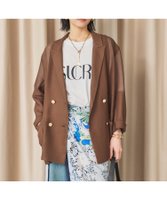 【ドゥ アルシーヴ/Doux archives】のメッシュテーラードダブルジャケット 人気、トレンドファッション・服の通販 founy(ファニー) ファッション Fashion レディースファッション Ladies' Fashion Online アウター Coat Outerwear ジャケット Jackets おすすめ Recommend インナー Inner シアー Sheer ジャケット Jacket トレンド Trend メッシュ Mesh 夏 Summer |ID:prp329100004528405