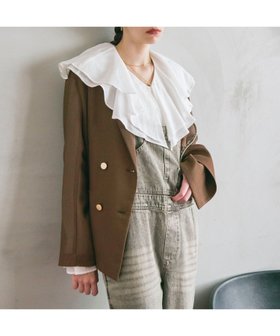 【ドゥ アルシーヴ/Doux archives】のメッシュテーラードダブルジャケット 人気、トレンドファッション・服の通販 founy(ファニー) ファッション Fashion レディースファッション Fashion for Women アウター Coat / Outerwear Collection レディースジャケット・軽アウター Jackets おすすめ Recommended / Our Picks インナー Innerwear シアー Sheer, See-Through ジャケット Jacket, Outerwear トレンド Trend, Trending Now メッシュ Mesh, Net Fabric 夏 Summer |ID:prp329100004528405
