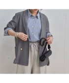 【ドゥ アルシーヴ/Doux archives】のメッシュテーラードダブルジャケット 人気、トレンドファッション・服の通販 founy(ファニー) ファッション Fashion レディースファッション Fashion for Women アウター Coat / Outerwear Collection レディースジャケット・軽アウター Jackets おすすめ Recommended / Our Picks インナー Innerwear シアー Sheer, See-Through ジャケット Jacket, Outerwear トレンド Trend, Trending Now メッシュ Mesh, Net Fabric 夏 Summer thumbnail GRAY|ID: prp329100004528405 ipo3291000000033583188