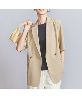 【ビューティ&ユース ユナイテッドアローズ/BEAUTY&YOUTH / UNITED ARROWS】のハーフスリーブ ジャケット 人気、トレンドファッション・服の通販 founy(ファニー) ファッション Fashion レディースファッション WOMEN アウター Coat Outerwear ジャケット Jackets 洗える Washable キャミソール Camisole 吸水 Water Absorption ジャケット Jacket スリーブ Sleeve ダブル Double ハーフ Half プリント Print ボトム Bottom 羽織 Haori おすすめ Recommend |ID:prp329100004528420