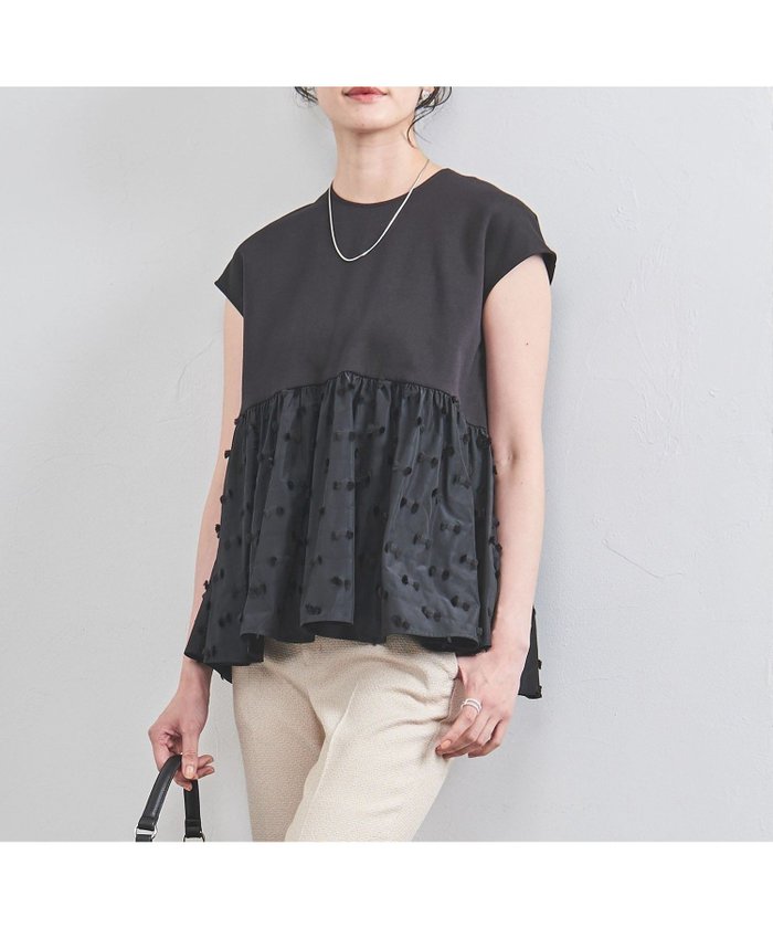 【その他のブランド/Other】のリボン カットジャカード コンビ ブラウス インテリア・キッズ・メンズ・レディースファッション・服の通販 founy(ファニー) https://founy.com/ ファッション Fashion レディースファッション WOMEN トップス・カットソー Tops/Tshirt シャツ/ブラウス Shirts/Blouses アクセサリー Accessories コンパクト Compact コンビ Combination 切替 Switching ジャカード Jacquard ジャージー Jersey スリーブ Sleeve タフタ Taffeta ダブル Double フェイス Face フレア Flare フレンチ French ペプラム Peplum ラウンド Round リボン Ribbon おすすめ Recommend |ID: prp329100004528422 ipo3291000000032020610