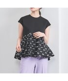 【その他のブランド/Other】のリボン カットジャカード コンビ ブラウス BLACK|ID: prp329100004528422 ipo3291000000032020616