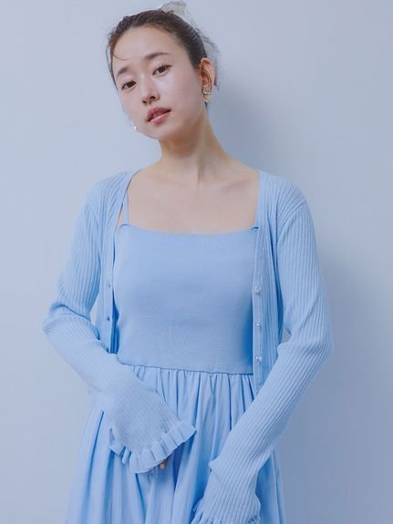 【リリーブラウン/Lily Brown】の【WEB限定カラー】フリルスリーブカーディガン インテリア・キッズ・メンズ・レディースファッション・服の通販 founy(ファニー) 　ファッション　Fashion　レディースファッション　WOMEN　トップス・カットソー　Tops/Tshirt　カーディガン　Cardigans　LBLU[081]|ID: prp329100004528427 ipo3291000000032161959
