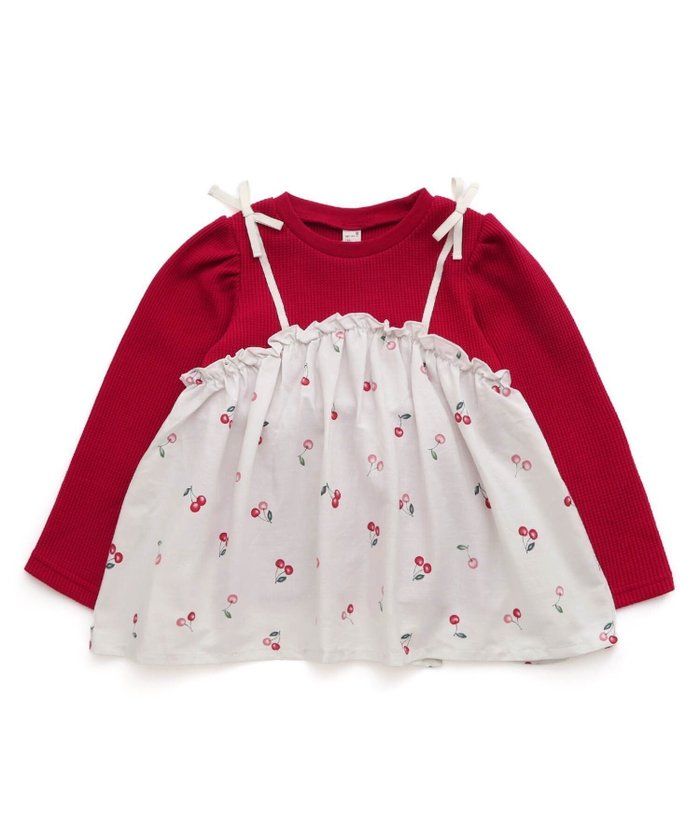 【その他のブランド/Other】のワッフルドッキングフレアTシャツ インテリア・キッズ・メンズ・レディースファッション・服の通販 founy(ファニー) https://founy.com/ ファッション Fashion キッズファッション KIDS 春 Spring カットソー Cut And Sew キャミソール Camisole コンパクト Compact シルバー Silver ボタニカル Botanical モノトーン Monotone リボン Ribbon ワッフル Waffle おすすめ Recommend 2025年 2025 2025春夏・S/S Ss,Spring/Summer,2025 |ID: prp329100004528428 ipo3291000000032020638