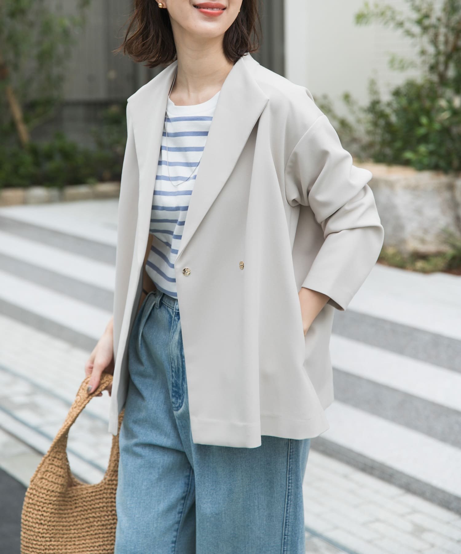 【アーバンリサーチ ドアーズ/URBAN RESEARCH DOORS】のダブルクロスショートガウン 人気、トレンドファッション・服の通販 founy(ファニー) 　ファッション　Fashion　レディースファッション　WOMEN　2025年　2025　2025春夏・S/S　Ss,Spring/Summer,2025　ガウン　Gown　ショート　Short　シンプル　Simple　セレモニー　Ceremony　ダブル　Double　ドレープ　Drape　フロント　Front　エレガント 上品　Elegant　人気　Popularity　夏　Summer　S/S・春夏　Ss・Spring/Summer　ビジネス 仕事 通勤　Business　 other-1|ID: prp329100004528429 ipo3291000000032020642