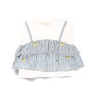 【ブランシェス/branshes / KIDS】の【おそろい】レモン フラワー総柄刺しゅうドッキングTシャツ オフホワイト|ID: prp329100004528433 ipo3291000000032568330