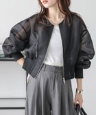 【その他のブランド/Other】のダブルジップ シアーブルゾン ブラック|ID: prp329100004528434 ipo3291000000032020666