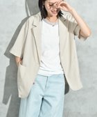【インタープラネット/INTERPLANET】のリネンライク半袖テーラードジャケット 人気、トレンドファッション・服の通販 founy(ファニー) ファッション Fashion レディースファッション WOMEN アウター Coat Outerwear ジャケット Jackets テーラードジャケット Tailored Jackets インナー Inner グラフィック Graphic 半袖 Short Sleeve thumbnail アイボリー|ID: prp329100004528451 ipo3291000000032020735