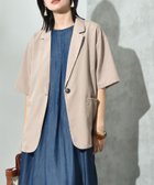 【インタープラネット/INTERPLANET】のリネンライク半袖テーラードジャケット 人気、トレンドファッション・服の通販 founy(ファニー) ファッション Fashion レディースファッション WOMEN アウター Coat Outerwear ジャケット Jackets テーラードジャケット Tailored Jackets インナー Inner グラフィック Graphic 半袖 Short Sleeve thumbnail グレージュ|ID: prp329100004528451 ipo3291000000032020736
