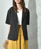 【インタープラネット/INTERPLANET】のリネンライク半袖テーラードジャケット 人気、トレンドファッション・服の通販 founy(ファニー) ファッション Fashion レディースファッション Fashion for Women アウター Coat / Outerwear Collection レディースジャケット・軽アウター Jackets テーラードジャケット / 通勤・きれいめスタイル Tailored Jackets & Blazers インナー Innerwear シンプル Simple, Minimal ジャケット Jacket, Outerwear ベーシック Basic, Essential エレガント 上品 Elegant 半袖 Short Sleeve, Half Sleeve 定番 Standard, Basic Item 羽織 Haori, Light Jacket thumbnail チャコールグレー|ID: prp329100004528451 ipo3291000000032702539