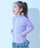 【デビロック/devirock / KIDS】のUVカット 無地 長袖ジップラッシュガード 長袖ラッシュガード 水着 プールグッズ 25SS 005-Sバイオレット|ID: prp329100004528454 ipo3291000000032132446