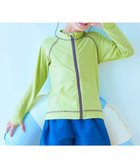 【デビロック/devirock / KIDS】のUVカット 無地 長袖ジップラッシュガード 長袖ラッシュガード 水着 プールグッズ 25SS 003-Lイエローグリーン|ID: prp329100004528454 ipo3291000000032132452