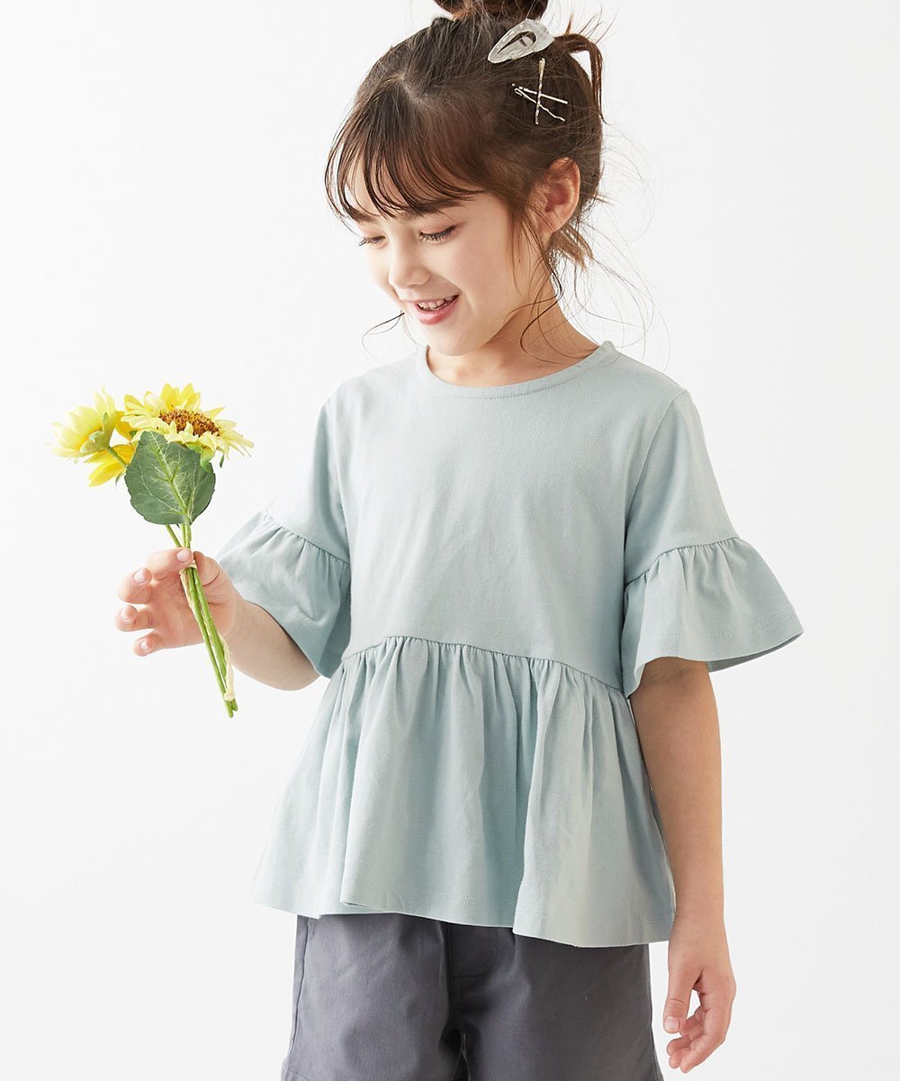【デビロック/devirock / KIDS】のAライン 半袖Tシャツ Tシャツ トップス 25SS 人気、トレンドファッション・服の通販 founy(ファニー) 　ファッション　Fashion　キッズファッション　KIDS　トップス・カットソー　Tops/Tees/Kids　ギャザー　Gather　サンダル　Sandals　ショート　Short　スキニー　Skinny　半袖　Short Sleeve　おすすめ　Recommend　2025年　2025　2025春夏・S/S　Ss,Spring/Summer,2025　 other-1|ID: prp329100004528462 ipo3291000000032020772