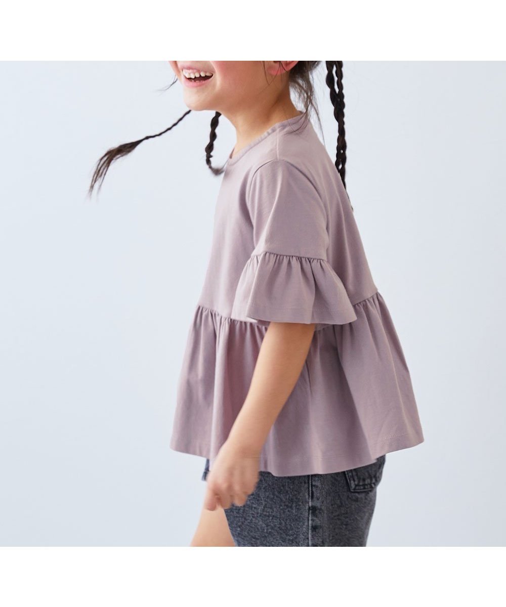 【デビロック/devirock / KIDS】のAライン 半袖Tシャツ Tシャツ トップス 25SS インテリア・キッズ・メンズ・レディースファッション・服の通販 founy(ファニー) 　ファッション　Fashion　キッズファッション　KIDS　トップス・カットソー　Tops/Tees/Kids　ギャザー　Gather　サンダル　Sandals　ショート　Short　スキニー　Skinny　半袖　Short Sleeve　おすすめ　Recommend　2025年　2025　2025春夏・S/S　Ss,Spring/Summer,2025　Gラベンダー|ID: prp329100004528462 ipo3291000000032020783