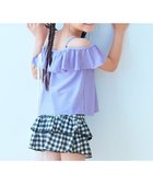 【デビロック/devirock / KIDS】のUVカット 3WAYで着られる オフショルセットアップ水着 Sバイオレット|ID: prp329100004528469 ipo3291000000032216342