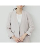 【インデックス/INDEX】のストレッチノーカラージャケット/セットアップ対応可【洗える/イージーアイロン/抗ピル】 人気、トレンドファッション・服の通販 founy(ファニー) ファッション Fashion レディースファッション Ladies' Fashion Online アウター Coat Outerwear ジャケット Jackets ノーカラージャケット No Collar Leather Jackets ジャケット Jacket セットアップ Set Up 洗える Washable thumbnail グレージュ|ID: prp329100004528482 ipo3291000000032682820