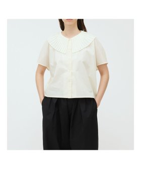 【マーコート/MARcourt】のmizuiro ind プリーツカラーシャツ 人気、トレンドファッション・服の通販 founy(ファニー) ファッション Fashion レディースファッション Ladies' Fashion Online トップス・カットソー Tops/Tshirt シャツ/ブラウス Shirts/Blouses コクーン Cocoon シンプル Simple ジョーゼット Georgette プリーツ Pleats ベーシック Basic 夏 Summer 定番 Standard |ID:prp329100004528485