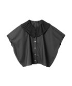 【マーコート/MARcourt】のmizuiro ind プリーツカラーシャツ 人気、トレンドファッション・服の通販 founy(ファニー) ファッション Fashion レディースファッション Ladies' Fashion Online トップス・カットソー Tops/Tshirt シャツ/ブラウス Shirts/Blouses コクーン Cocoon シンプル Simple ジョーゼット Georgette プリーツ Pleats ベーシック Basic 夏 Summer 定番 Standard thumbnail ブラックA|ID: prp329100004528485 ipo3291000000032590496