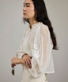 【サロン アダム エ ロペ/SALON adam et rope'】の【WEB限定】レースアクセントボリュームスリーブブラウス オフホワイト(15)|ID: prp329100004528493 ipo3291000000032645876