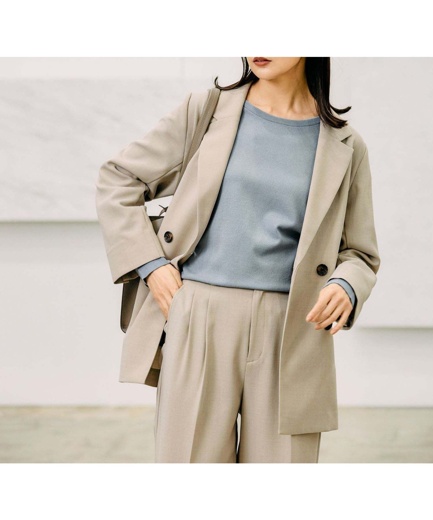 【グローバルワーク/GLOBAL WORK】のお手入れラクラクセットアップ/Wジャケット/253487 人気、トレンドファッション・服の通販 founy(ファニー) 　ファッション　Fashion　レディースファッション　WOMEN　アウター　Coat Outerwear　ジャケット　Jackets　インナー　Inner　ジャケット　Jacket　セットアップ　Set Up　セレモニー　Ceremony　ダブル　Double　ビスチェ　Bustier　軽量　Lightweight　 other-1|ID: prp329100004528495 ipo3291000000032020895