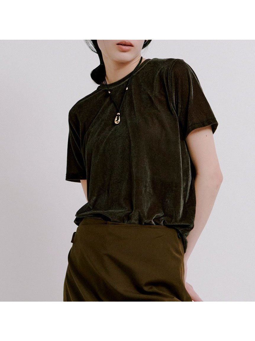 【ミースロエ/MIESROHE】のシアーベロアコンパクトT インテリア・キッズ・メンズ・レディースファッション・服の通販 founy(ファニー) 　雑誌掲載アイテム　Magazine Items　ファッション雑誌　Fashion Magazines　バイラ　BAILA　ファッション　Fashion　レディースファッション　Ladies' Fashion Online　トップス・カットソー　Tops/Tshirt　ベロア　Velour　6月号　June Issue　トレンド　Trend　ベロア　Velor　秋　Autumn/Fall　雑誌　Magazine　BRW[058]|ID: prp329100004528496 ipo3291000000032555242