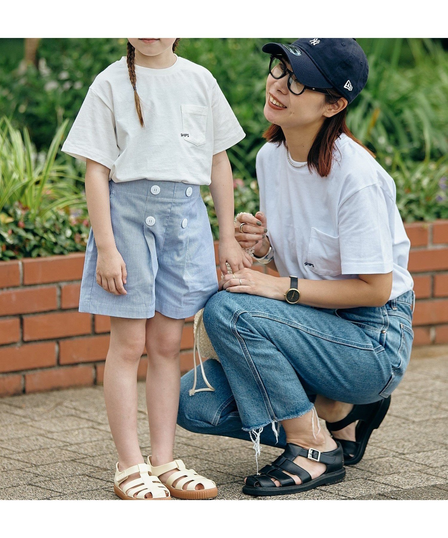 【シップス/SHIPS / KIDS】の【WEB限定】SHIPS KIDS 100~160cm / 家族おそろい SHIPS マイクロロゴ TEE インテリア・キッズ・メンズ・レディースファッション・服の通販 founy(ファニー) 　ファッション　Fashion　キッズファッション　KIDS　ショート　Short　スリーブ　Sleeve　ポケット　Pocket　リラックス　Relax　ロング　Long　ホワイト|ID: prp329100004528500 ipo3291000000032020923
