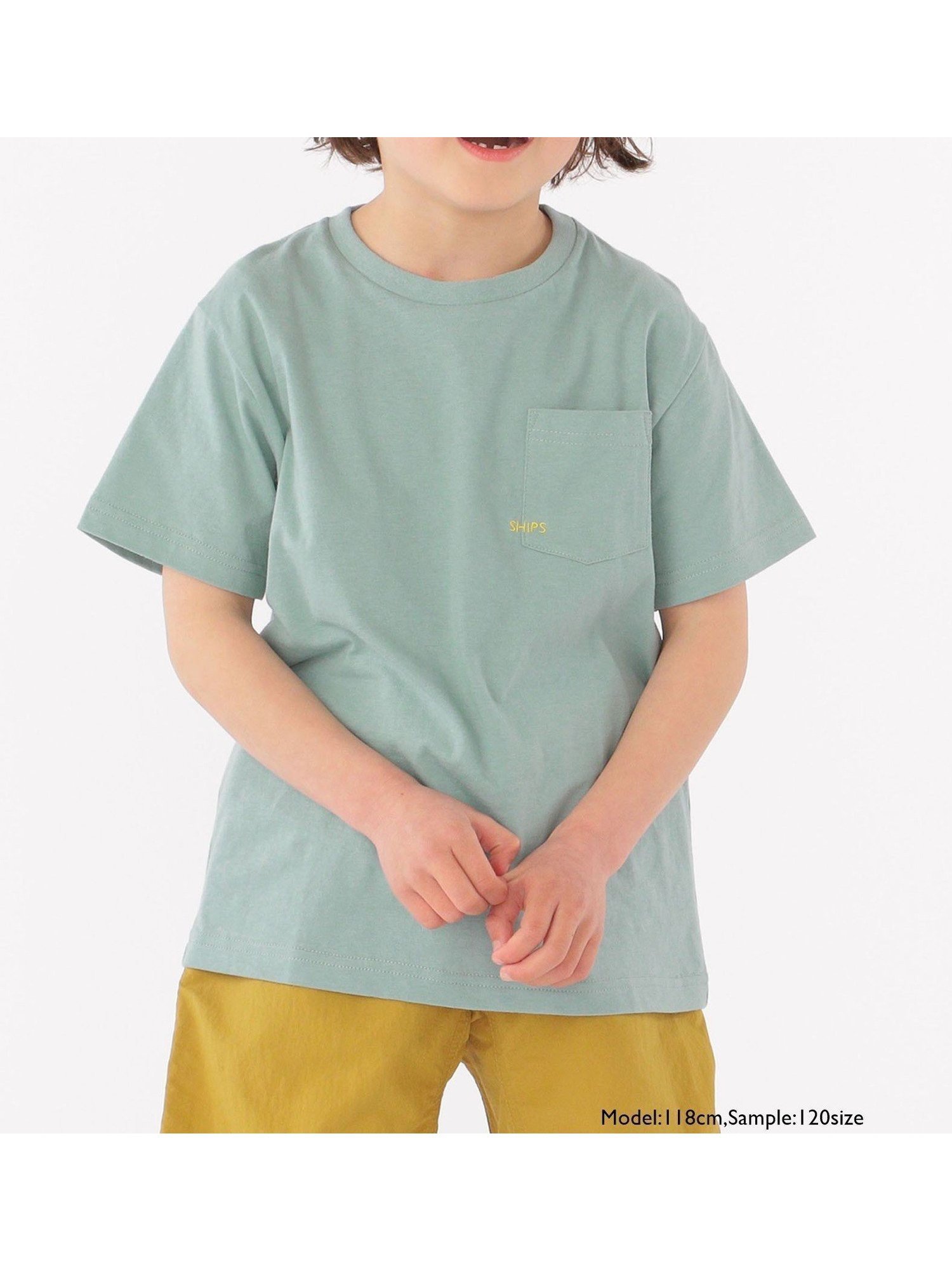 【シップス/SHIPS / KIDS】の【WEB限定】SHIPS KIDS 100~160cm / 家族おそろい SHIPS マイクロロゴ TEE インテリア・キッズ・メンズ・レディースファッション・服の通販 founy(ファニー) 　ファッション　Fashion　キッズファッション　KIDS　ショート　Short　スリーブ　Sleeve　ポケット　Pocket　リラックス　Relax　ロング　Long　ライトグリーン|ID: prp329100004528500 ipo3291000000032020935